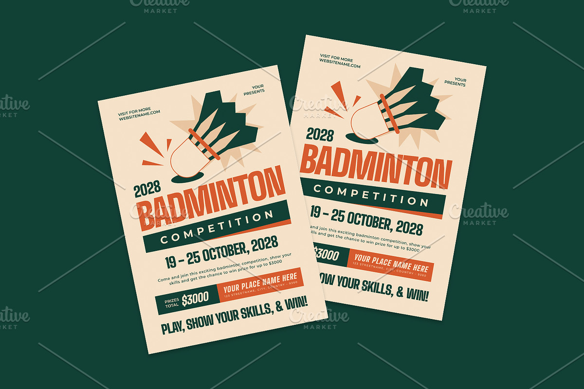 Badminton Competition - Flyer