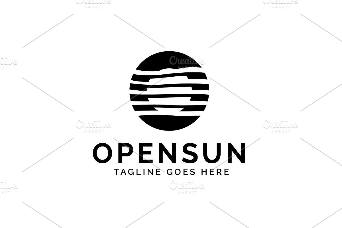 Letter O sun logo design template, a Branding & Logo Template by Amadul11 (Photo 3 of 4)