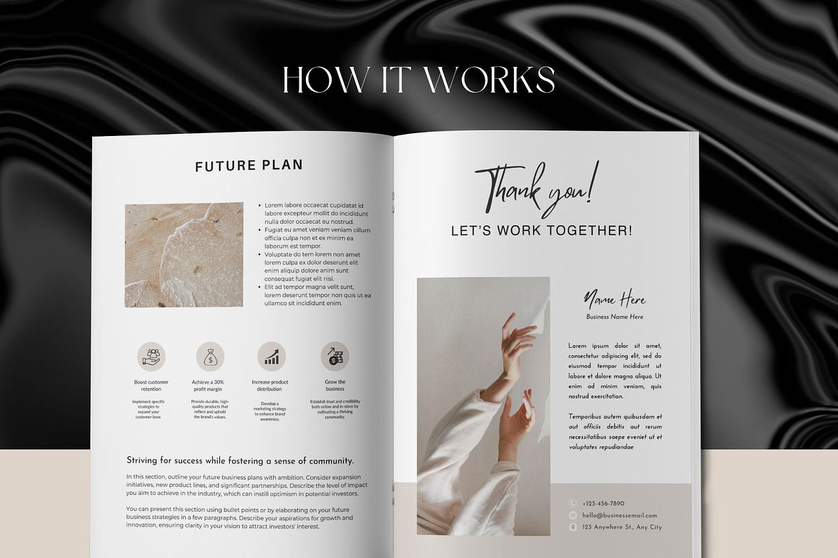 Business Plan Template, a Marketing Template by design4social (Photo 4 of 6)