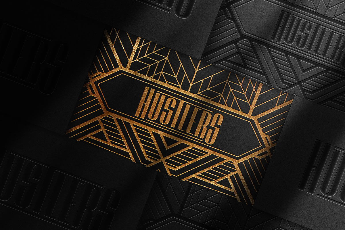Hustlers - Art Deco Font, a Sans Serif Font by Krismagraph (Photo 5 of 12)