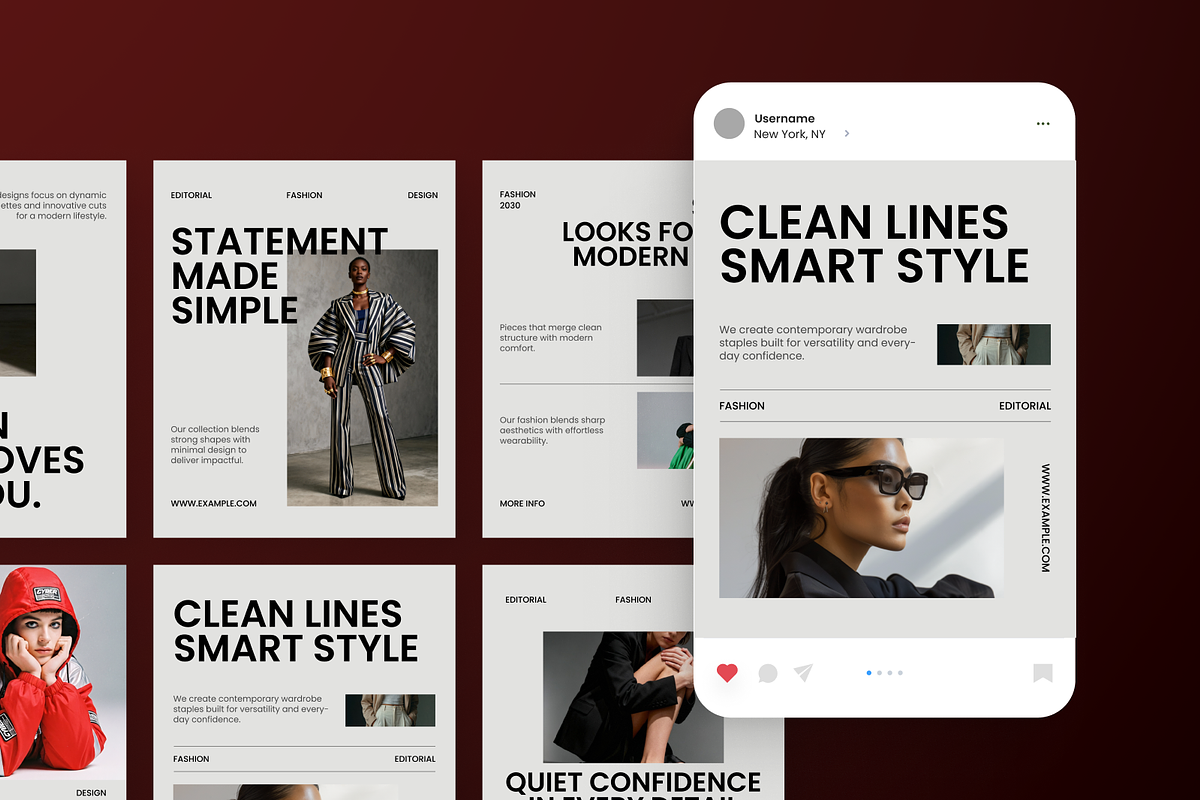 Fashion Instagram Post, a Social Media Template by Annora Studio (Photo 3 of 6)