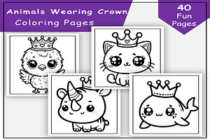 Cute Animals Coloring Pages, an Animal Illustration by Lamia Emad