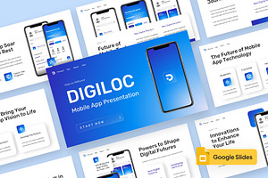 DIGILOC - Mobile App Google Slides