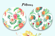 Bora-Bora flora.Watercolor clip art, an Illustration by Anyuka (Thumbnail 4 of 6)