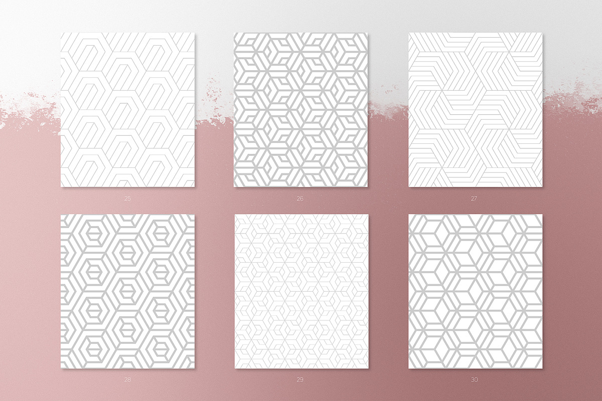 Basic Geometric Seamless Patterns, a Pattern Graphic by Curly_Pat (Photo 7 of 11)