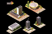Vector isometric world map elements, an Object Illustration by tele52 (Thumbnail 39 of 39)