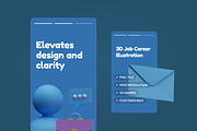 3D Job Career Illustration, an Object Graphic by Illustrava (Thumbnail 2 of 8)