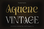 Aquene Vintage, a Serif Font by Craft Supply Co. (Thumbnail 1 of 8)