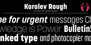 Korolev Rough, a Sans Serif Font by Device (Thumbnail 7 of 8)