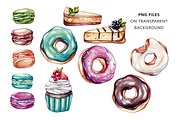 Sweet Dreams. Watercolor Sweets, a Food Illustration by Olga Olmix (Thumbnail 3 of 12)