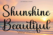 Shunshine Beautiful, a Handwritten Font by FreshTypeINK (Thumbnail 1 of 8)