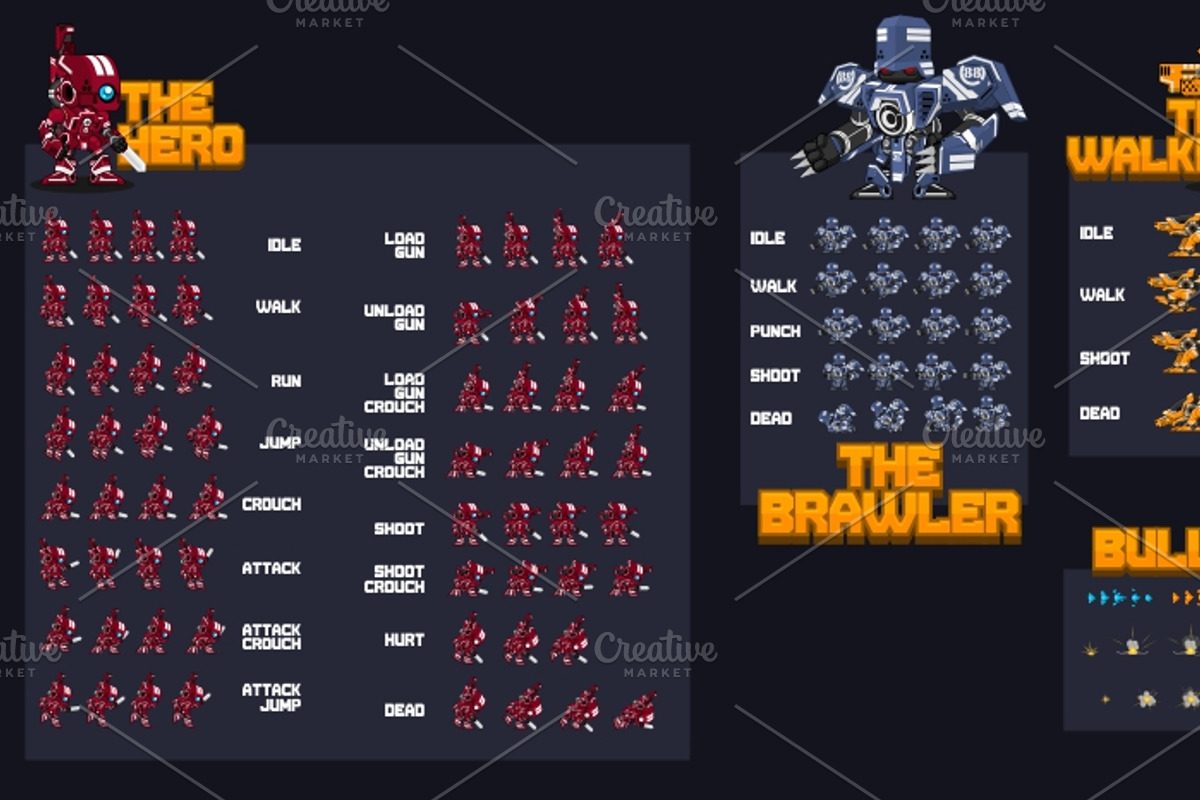 Characters Spritesheet 10, an Illustration by pzUH (Photo 2 of 3)
