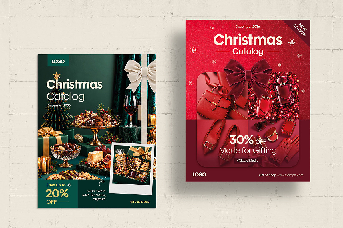 Christmas Catalog Cover Templates, a Brochure Template by BrandPacks (Photo 4 of 7)