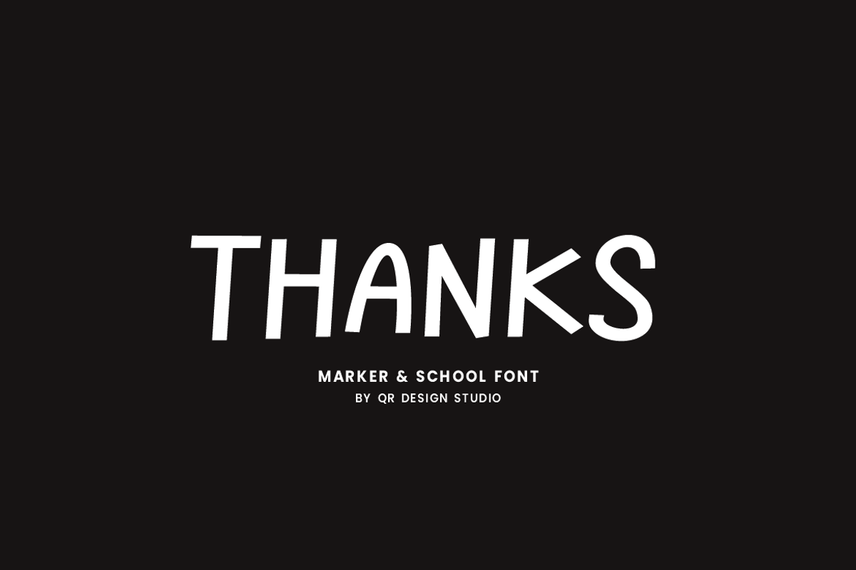 Chalk Authen - Marker & School Font, a Handwritten Font by QR Design Studio (Photo 6 of 6)