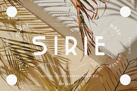 Sirie Typeface, a Sans Serif Font by Megflags