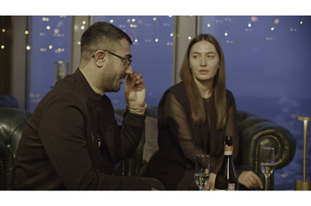 Joyful couple having a romantic date, a Person Photo by Media Whale Stock