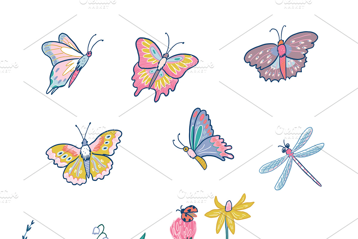 Spring Butterflies, a Pattern Graphic by GooseFrol (Photo 7 of 8)