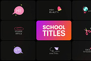 School Titles | DaVinci Resolve, a Templates & Theme by FlashFXbox (Thumbnail 1 of 2)
