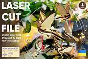 Set of 5 Bird Ornaments - Laser Cut, an Object Graphic by VectorPainter (Thumbnail 1 of 21)