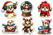Christmas Dog Sticker Sublimation, an Illustration by OK Design (Thumbnail 5 of 5)