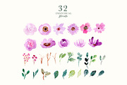 Purple Vibes - Watercolor Clipart, a Decorative Illustration by wulano (Thumbnail 6 of 7)
