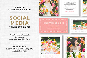 Vintage Social Media Pack + BONUS