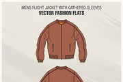 Mens Flight Jacket Fashion Flat, an Illustration by VECFASHION (Thumbnail 4 of 5)