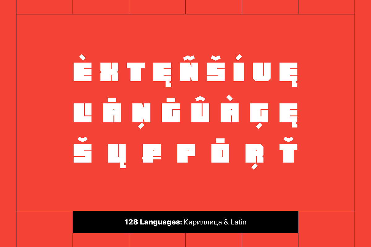 Blockage Block-Style Typeface, a Sans Serif Font by alpercakici (Photo 4 of 15)