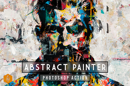 Abstract Painter - Abstract Portrait, an Action Add-On by DesignRocket