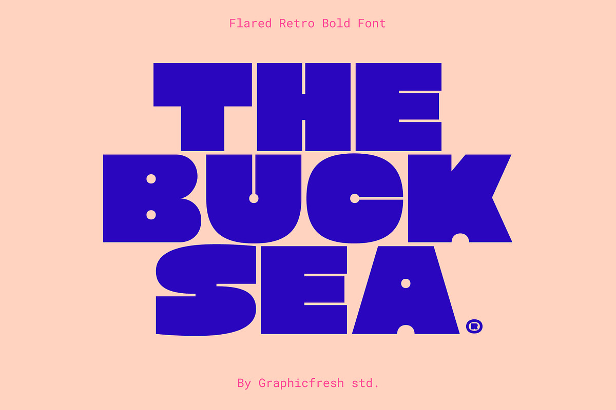 Flared - The Bold Retro Font, a Sans Serif Font by Graphicfresh (Photo 3 of 10)