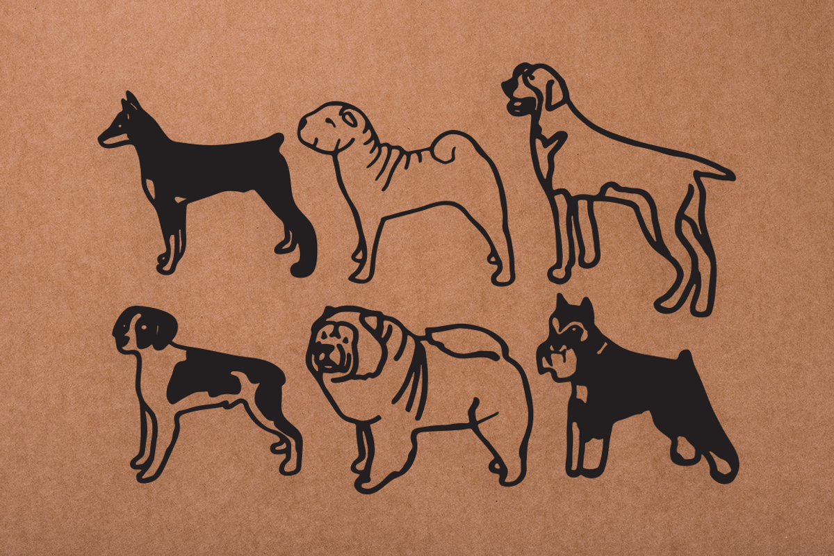 Vintage Dog Doodles Mega Bundle, an Illustration by duka (Photo 17 of 19)