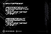 Lightspeed ( DMCS x MKI ), a Font by MindkillerINK (Thumbnail 1 of 3)