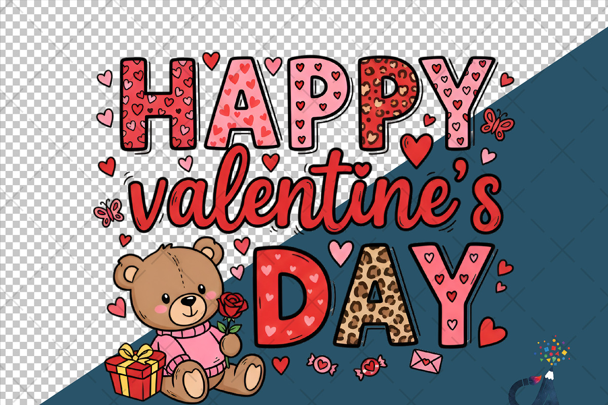 Happy Valentine's Day Png, an Illustration by Creative Art (Photo 6 of 6)