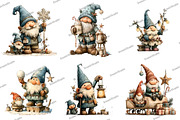 Christmas Gnomes Clipart, an Illustration by DreamArtGraphic (Thumbnail 5 of 5)
