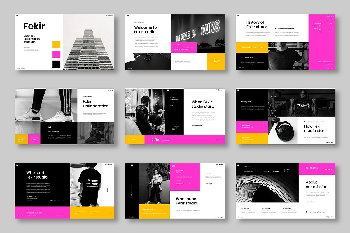 Fekir - Business Google Slide Templa, a Presentation Template by Dens Creative Studio (Photo 2 of 6)