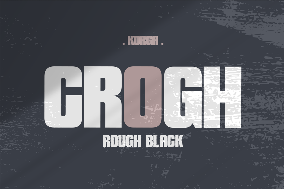 Korga - Rough Sans Serif, a Sans Serif Font by Grontype (Photo 6 of 8)