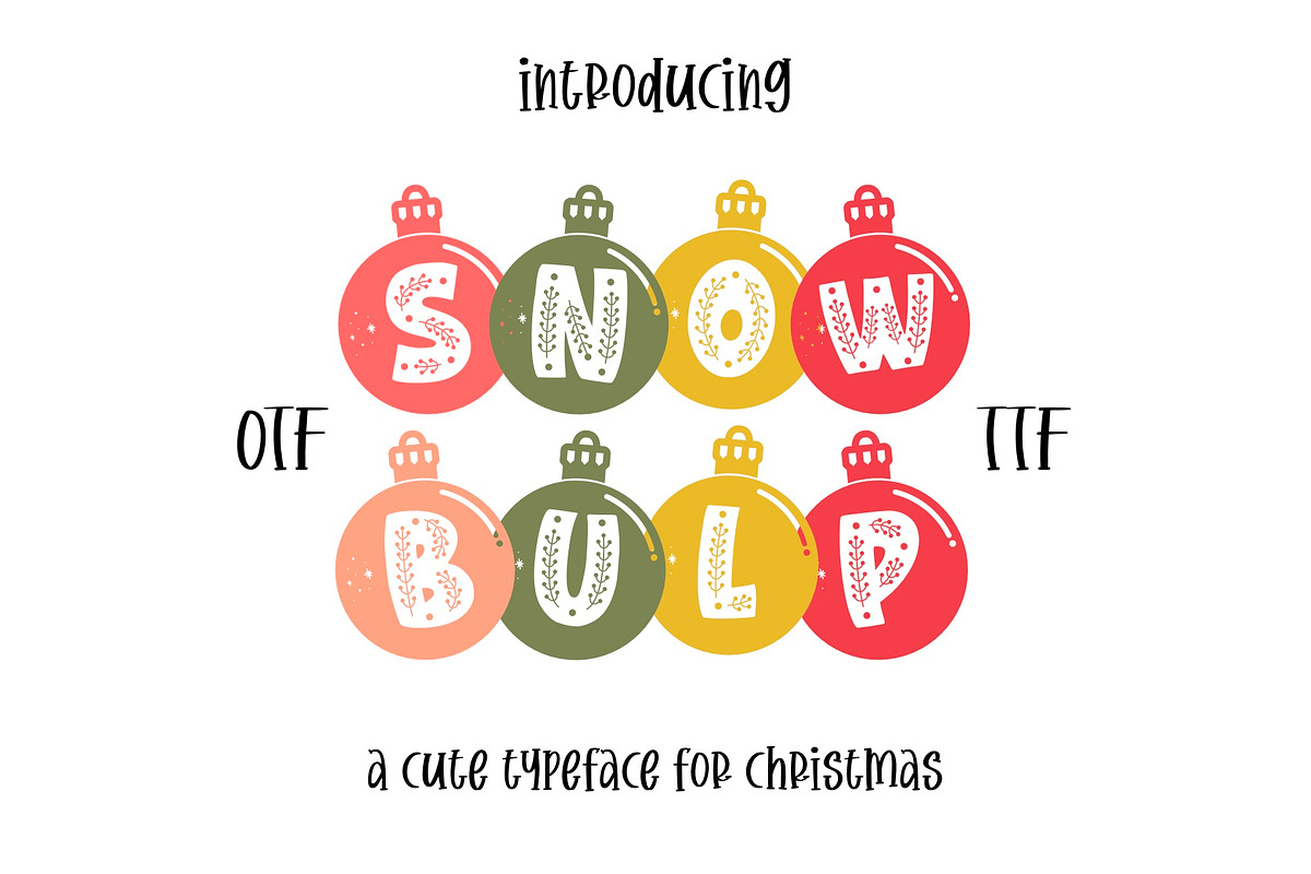 Snow Bulp Font - Symbols Font, a Symbol Font by ariodsgn (Photo 1 of 6)