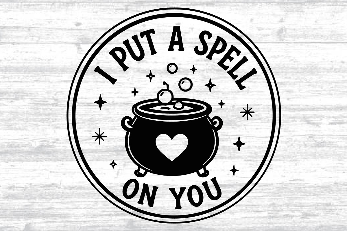 Halloween Cauldron Round Sign SVG, an Object Graphic by Layerology (Photo 2 of 3)