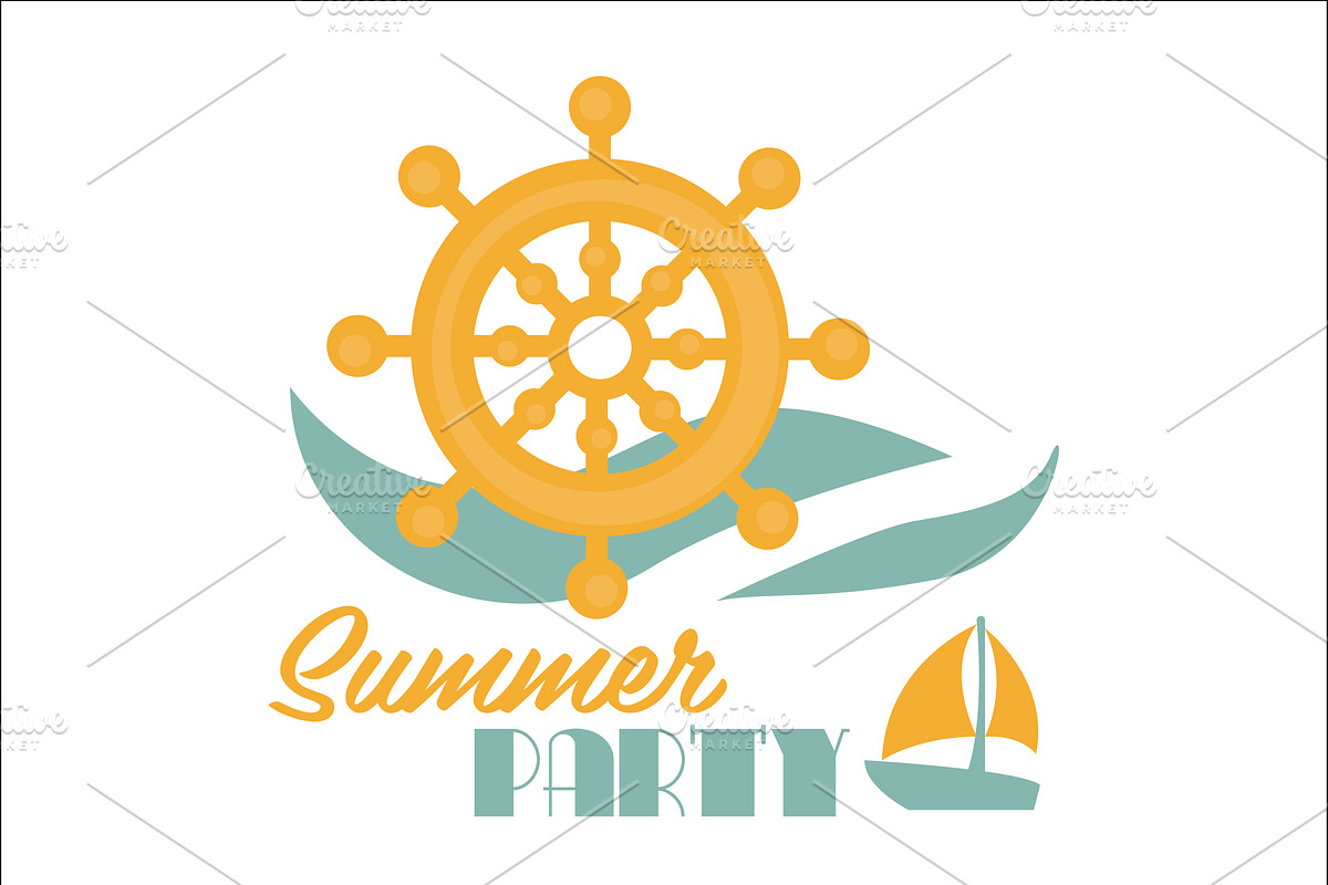 summer party logo, a Branding & Logo Template by Amazing crafter