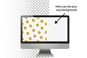 Set realistic Monitors laptop tablet, an iPhone Mockup by VIVAT Design Studio (Thumbnail 3 of 3)