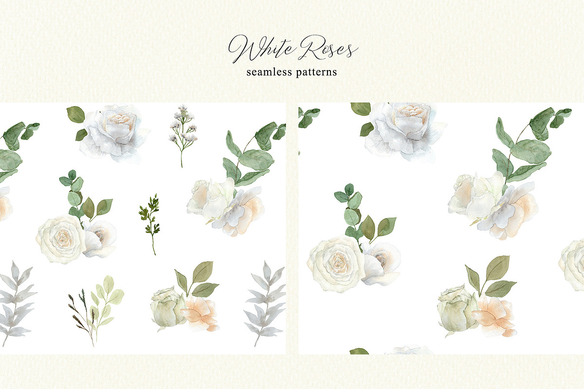 White roses wedding invitation cards, a Decorative Illustration by Slastick (Photo 4 of 9)
