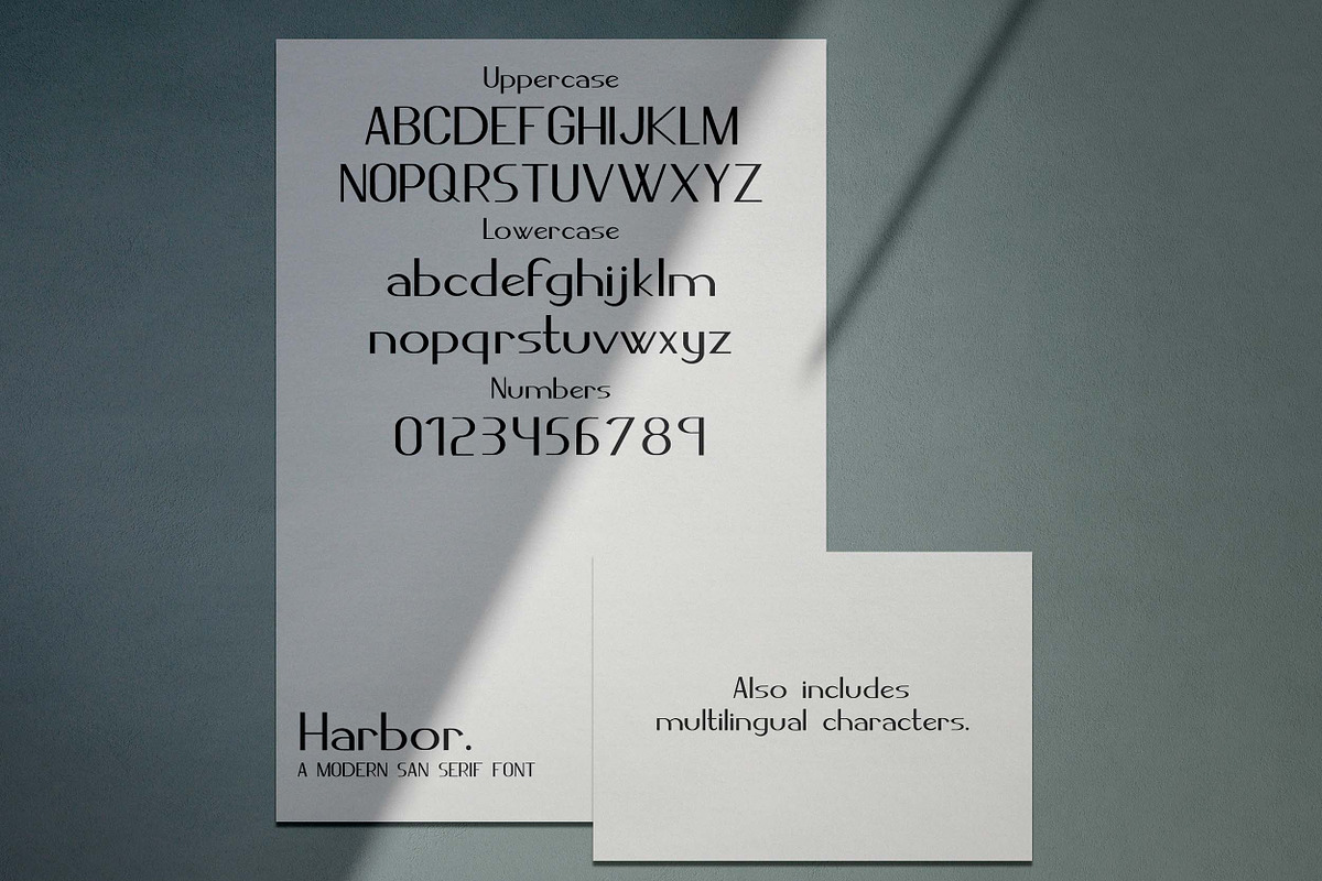 Harbor | A Neat Sans Serif Font, a Sans Serif Font by Emalee Roth (Photo 6 of 6)