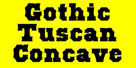 Gothic Tuscan, a Slab Serif Font by Wooden Type Fonts
