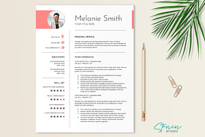 Red Resume Template Design