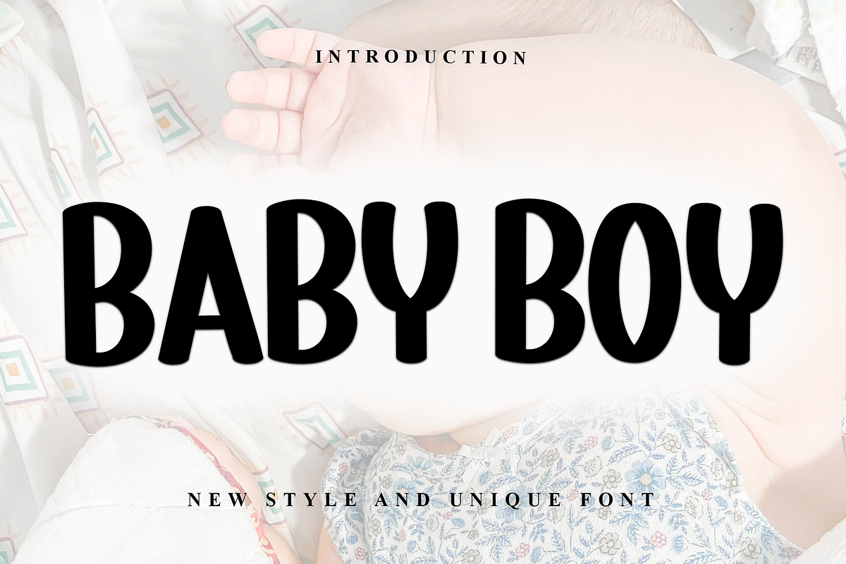 Baby Boy, a Serif Font by InermediaSTUDIO (Photo 1 of 7)