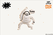 Odd Little Halloween doodle monsters, an Object Graphic by kostolom3ooo (Thumbnail 6 of 6)