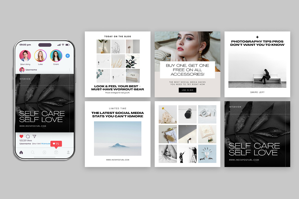 Instagram Post Template Social Media, a Social Media Template by Miyaji75 (Photo 5 of 9)