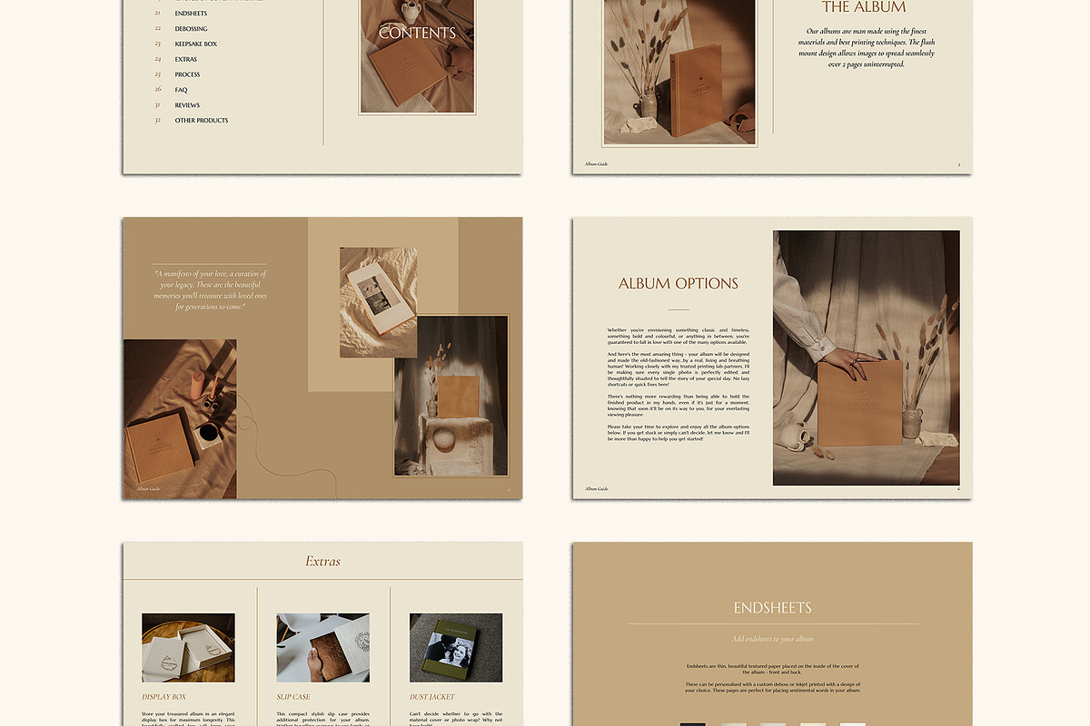 Trendy | Album Guide PDF, a Templates & Theme by Studio Leelou (Photo 2 of 10)