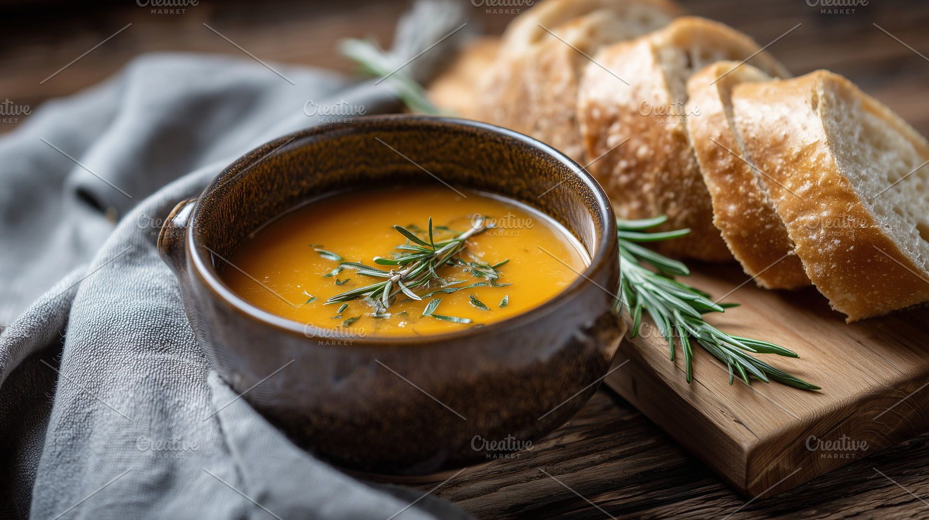 Delicious homemade pumpkin soup, a Food & Drink Photo by MistyDay