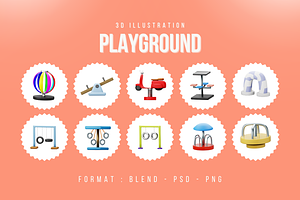 Playground 3D Icon Pack